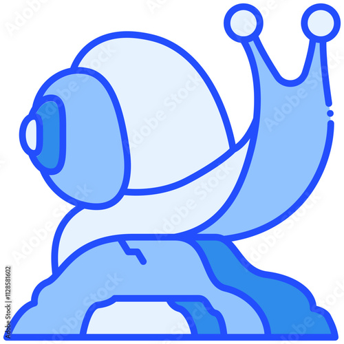 Snail Blue Icon