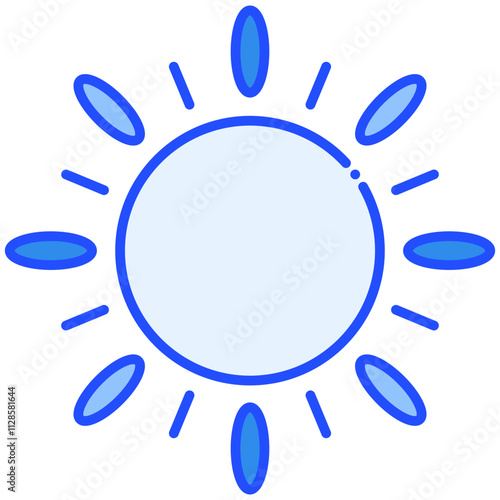 Sun Blue Icon