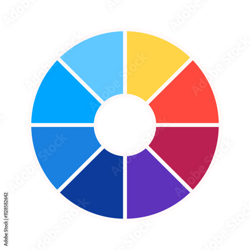 color wheel | color wheel icons | vector icons | illustration | color theory