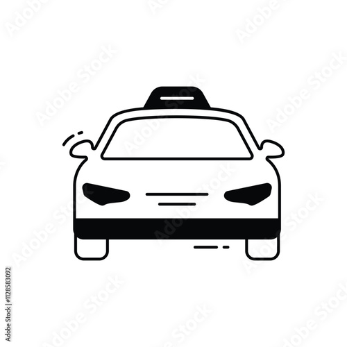 Taxi vector icon