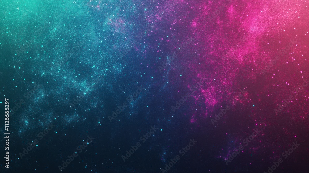 Abstract Cosmic Nebula with Teal and Pink Hues Abstract Cosmic Nebula with Teal and Pink Hues