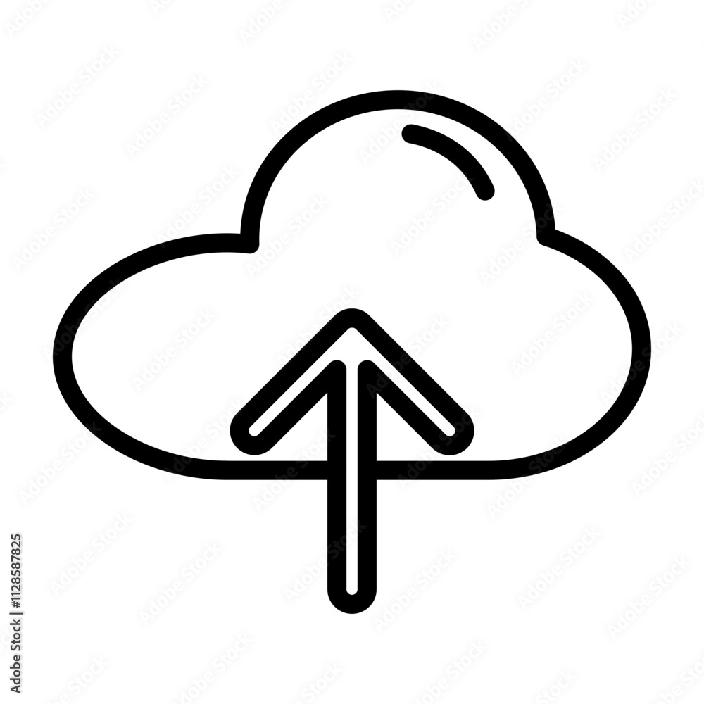 Upload Vector Line Icon Design Upload Vector Line Icon Design