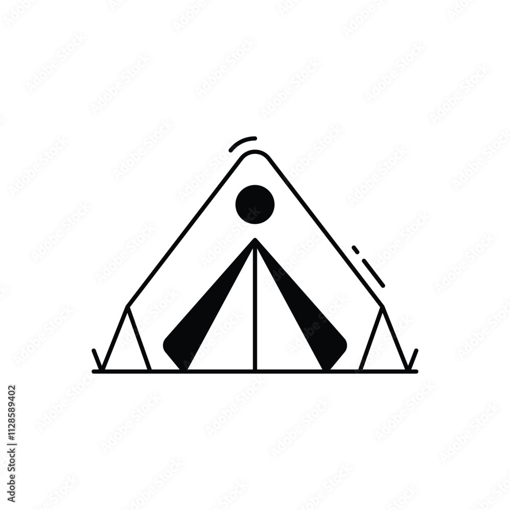 Camping vector icon Camping vector icon