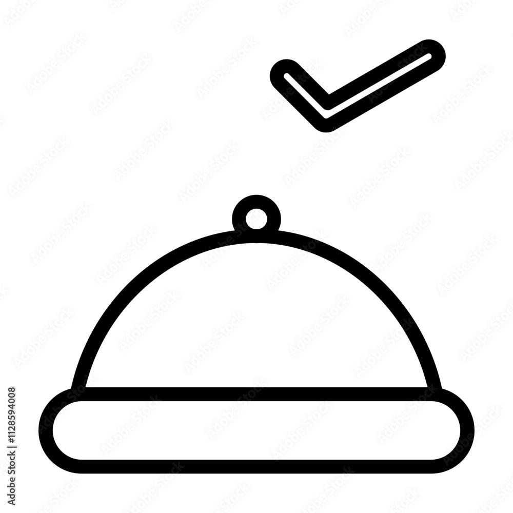 Fototapeta premium Order Delivered Vector Line Icon Design