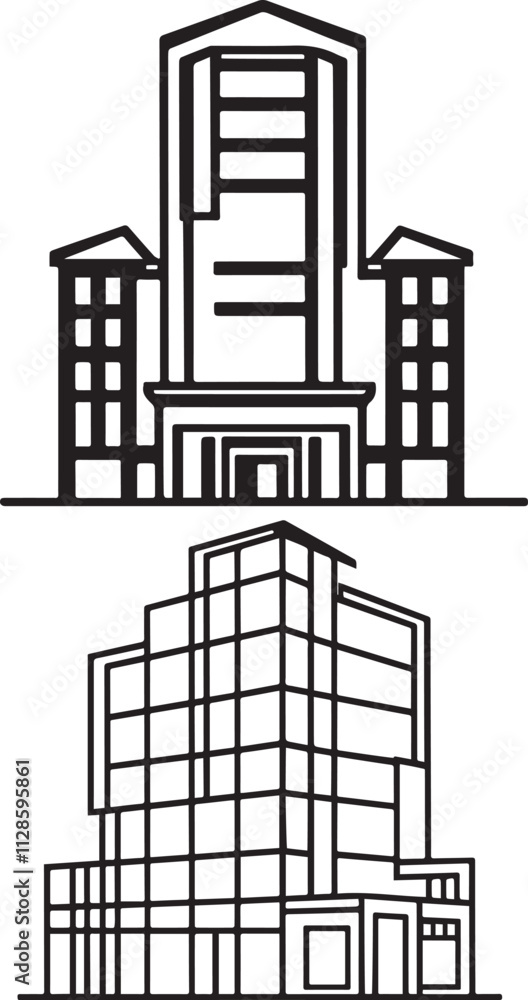 Illustration of building structure Illustration of building structure