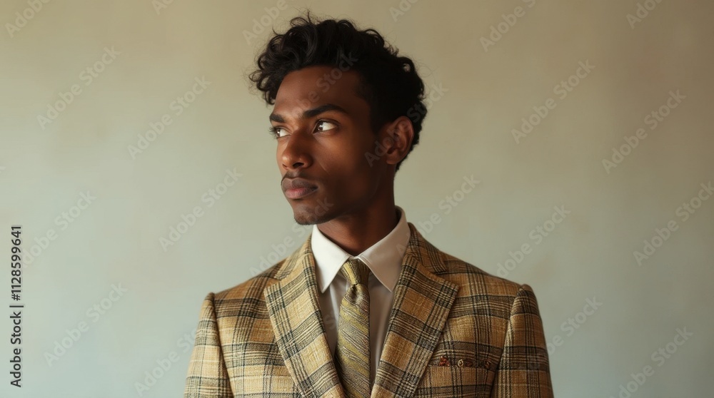 Fototapeta premium Portrait of a Person in a Suit