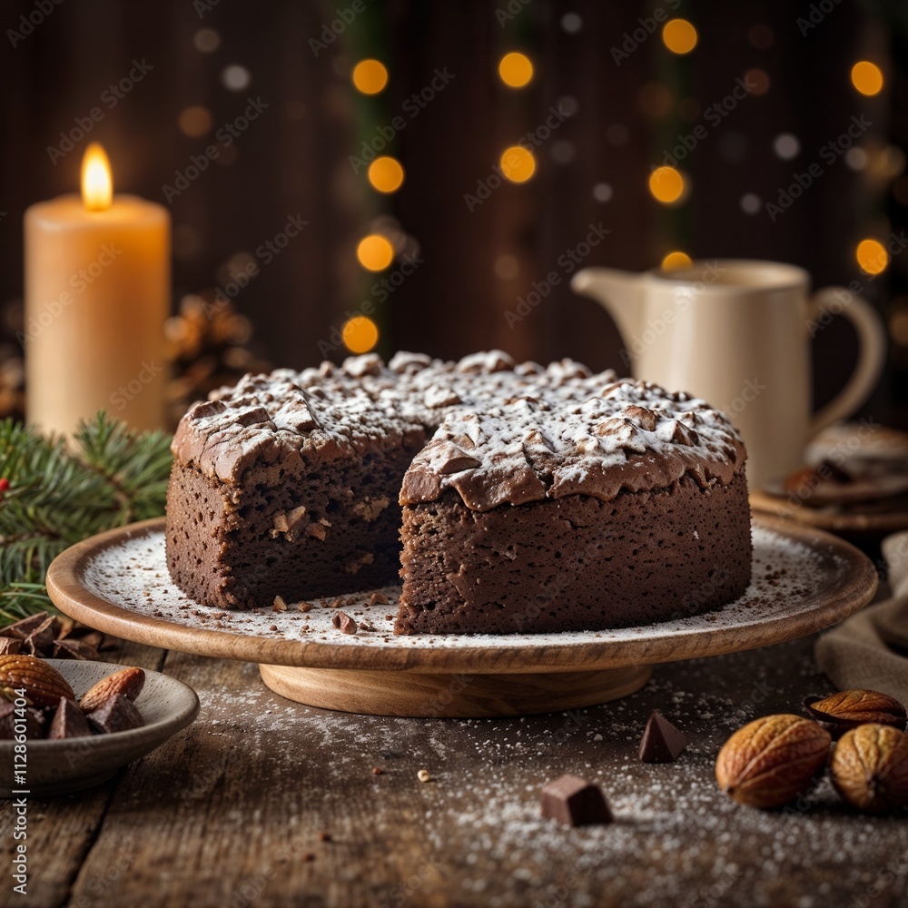 chocolate cake with nuts chocolate cake with nuts
