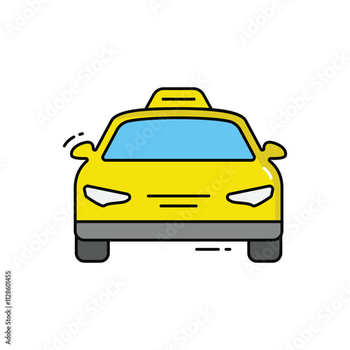 Taxi vector icon