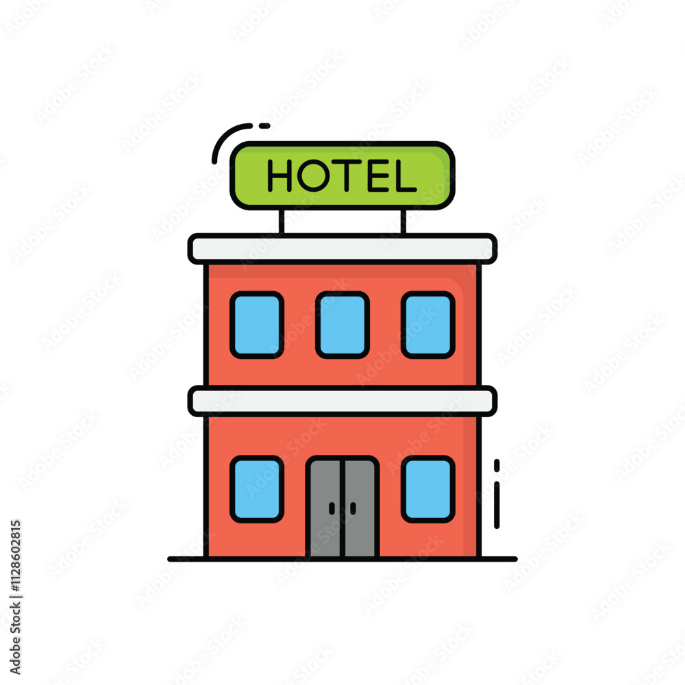 Hotel vector icon Hotel vector icon