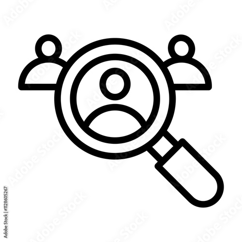 Candidate Selection Vector Line Icon Design