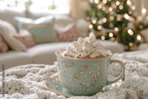 Wallpaper Mural Cozy Christmas Hot Chocolate Marshmallows Whipped Cream Torontodigital.ca