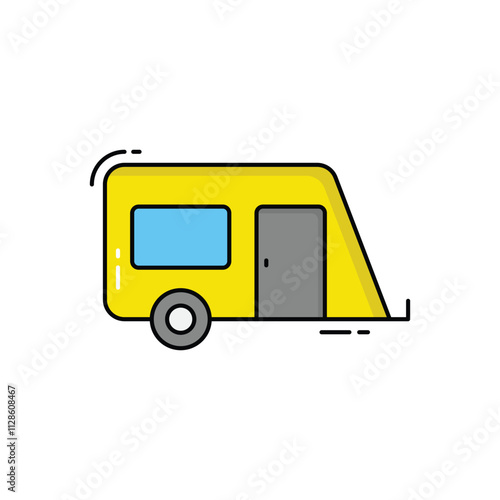 Caravan vector icon