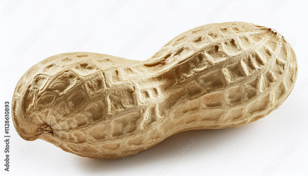 Obraz premium Peanut, isolated on white background. High resolution