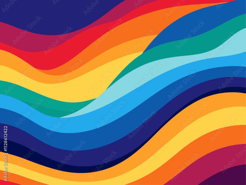 Colorful abstract background featuring dynamic, flowing shapes and vibrant colors, creating a visually appealing design with a sense of movement and energy Colorful abstract background featuring dynamic, flowing shapes and vibrant colors, creating a visually appealing design with a sense of movement and energy