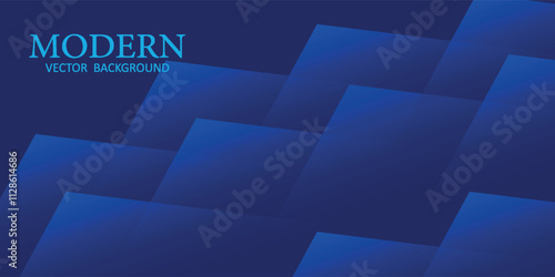 Modern abstract blue background with overlapping layers