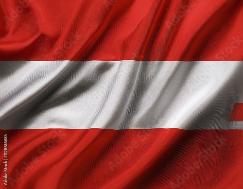 Flag of Austria. Fabric texture of the flag of Austria.