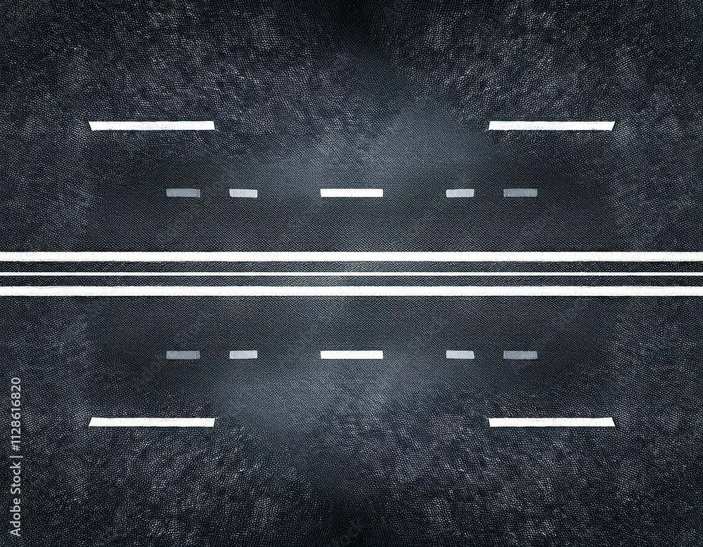 Fototapeta premium Serene Asphalt Road at Sunrise