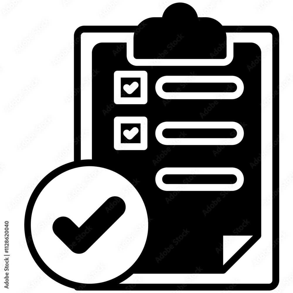checklist Black Fill Icon checklist Black Fill Icon