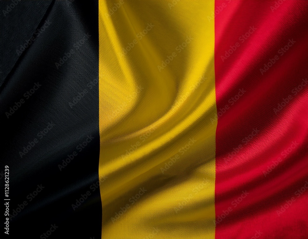Fototapeta premium Belgium flag picture, Belgium flag image,