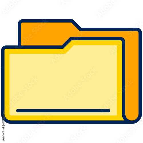 folder Filled Line Icon