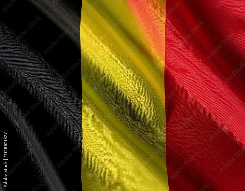 Obraz premium Belgium flag picture, Belgium flag image,