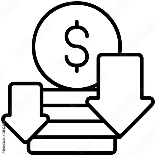 lost money Line Icon