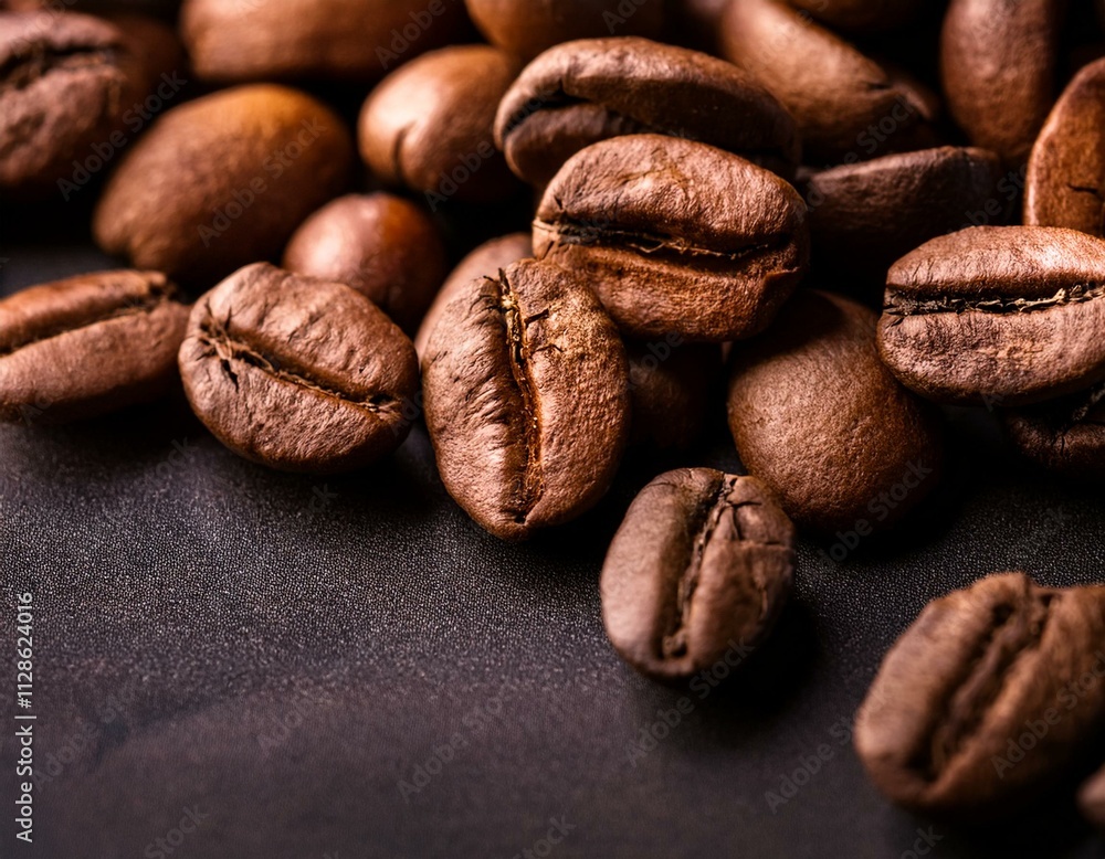 Naklejka premium Coffee Splash with Coffee Beans Isolated on White Background