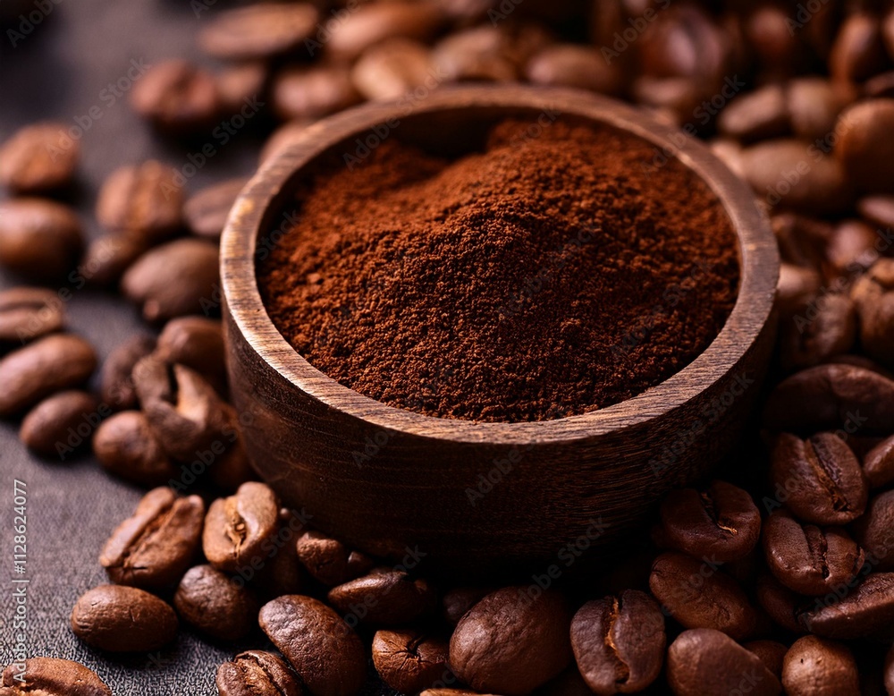 Coffee Splash with Coffee Beans Isolated on White Background Coffee Splash with Coffee Beans Isolated on White Background