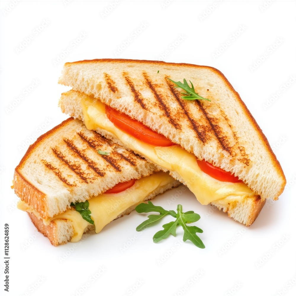 Cheese toasted sandwich isolated white background Cheese toasted sandwich isolated white background