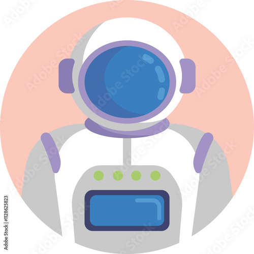 A sleek, futuristic astronaut floating in space, wearing a full helmet and space suit.