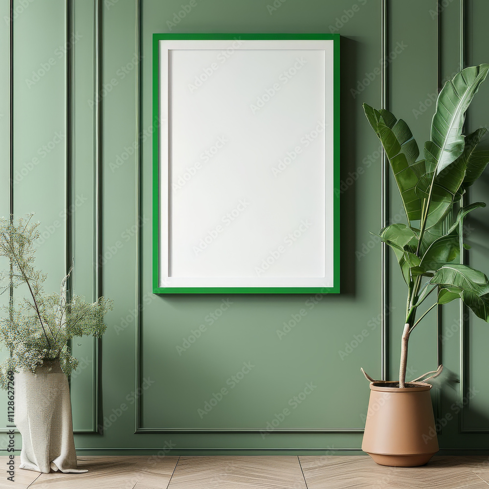 Elegant green frame, empty white Mockup canvas, Blank Mock-up Frame Canvas, modern green luxury interior, wall art presentation mockup, Picture frame, art presentation, Picture frame on a wall, Blank Elegant green frame, empty white Mockup canvas, Blank Mock-up Frame Canvas, modern green luxury interior, wall art presentation mockup, Picture frame, art presentation, Picture frame on a wall, Blank