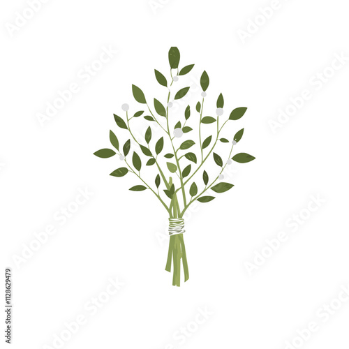 Christmas Mistletoe Sketch Celebration Decoration Winter Event Festival of X-Mas

