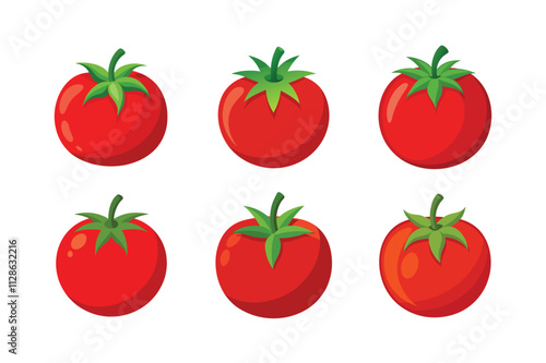 Tomato Vector Illustration Set – Fresh and Creative Tomato Graphics