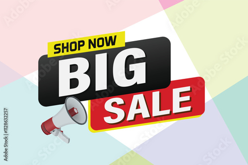 Big sale buy now poster banner graphic design icon logo sign symbol social media website coupon Banner design template for marketing. Special offer promotion retail

