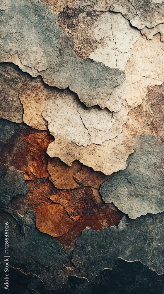 Abstract Textured Surface in Earthy Tones Abstract Textured Surface in Earthy Tones
