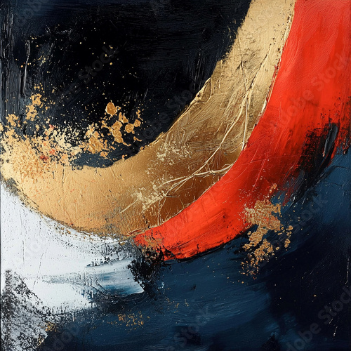 Abstract and colorful paint