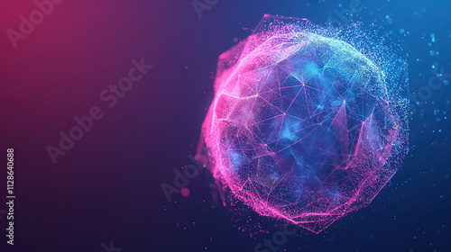 Dynamic abstract design for contemporary background use