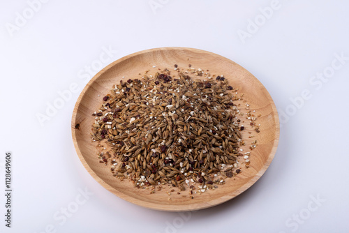 Red pea Gorgon seed red Coix barley substitute for tea grain photo