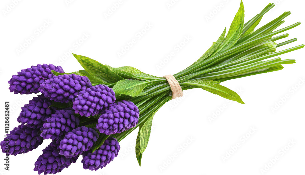 Obraz premium A vibrant bouquet of purple flowers.