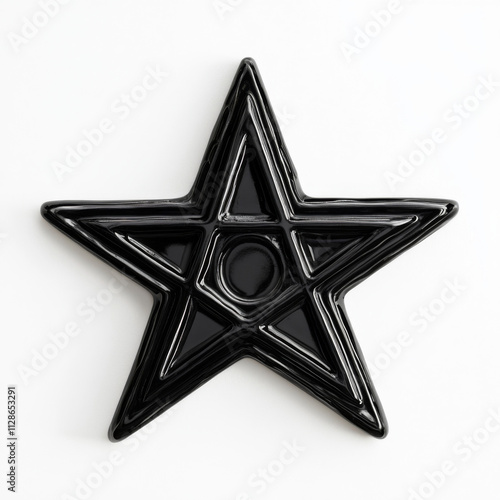 star on black background photo