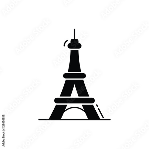 Eiffel Tower vector icon