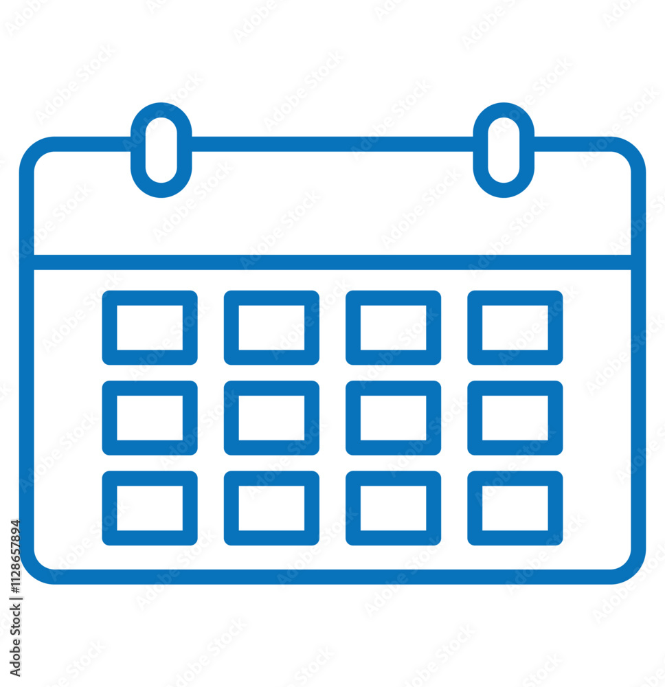 Calendar or appointment schedule flat icon. Planning - meeting schedule sign. Month week day. Date chart. Vector illustration Calendar or appointment schedule flat icon. Planning - meeting schedule sign. Month week day. Date chart. Vector illustration