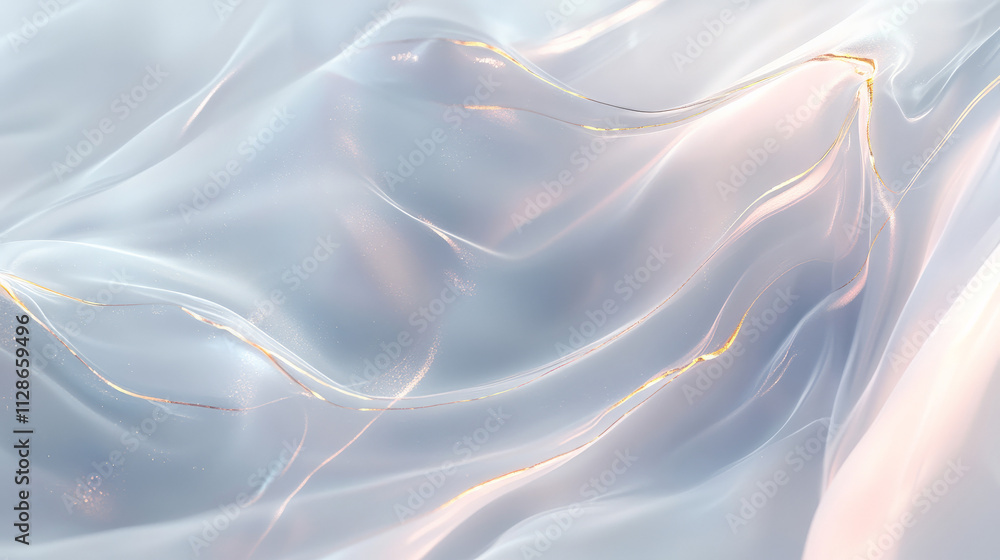 Fototapeta premium Delicate blue-grey marble with translucent white