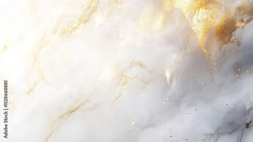 Luxurious white marble background with subtle gold veins Luxurious white marble background with subtle gold veins
