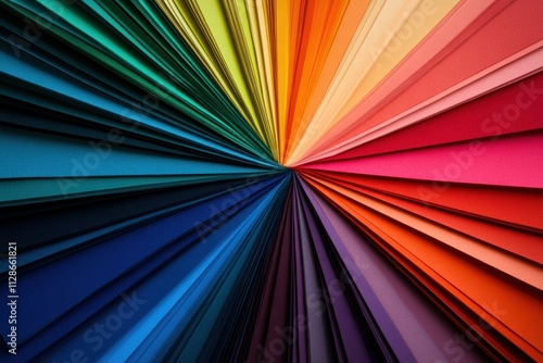 Wallpaper Mural A minimalist desk with a branding color wheel and swatches. Torontodigital.ca