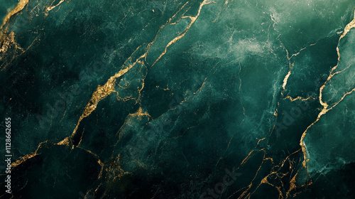 Rich emerald green marble background