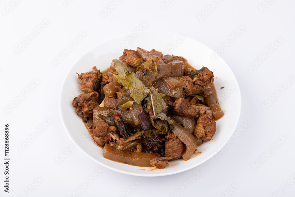 Braised duck with pickled cabbage and konjac Braised duck with pickled cabbage and konjac