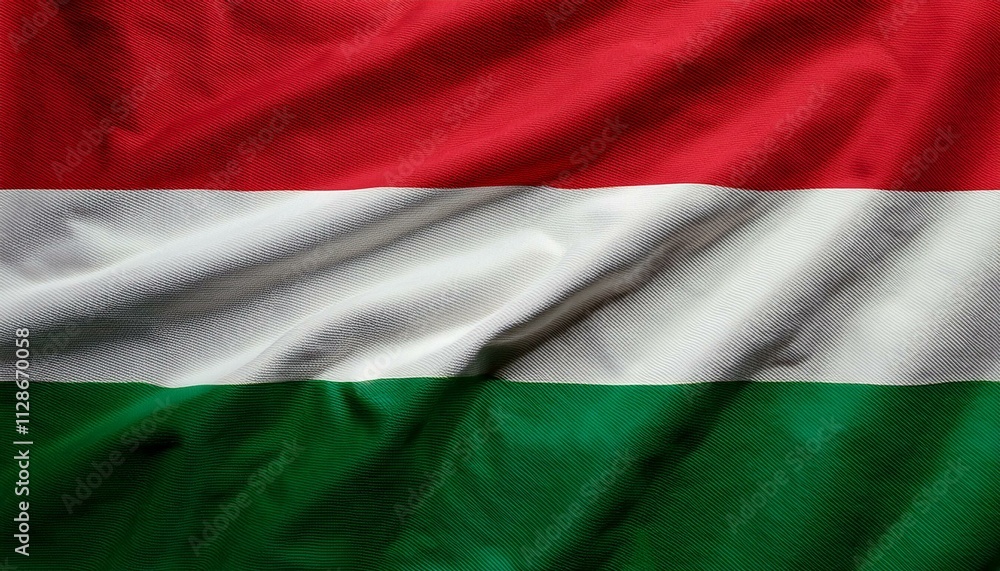 Obraz premium National Flag of Hungary, Hungary Flag,