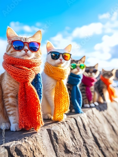 Funny Cats with sunglasses