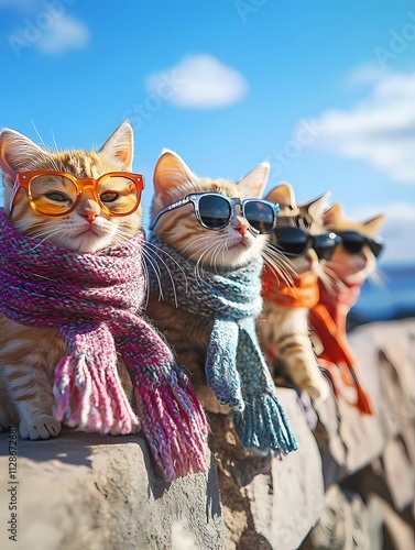 Funny Cats with sunglasses